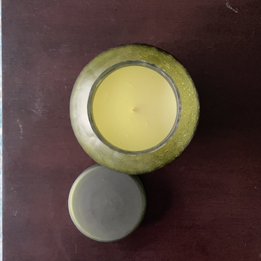 Anthropologie fresh basalm and cedarwood candle, new